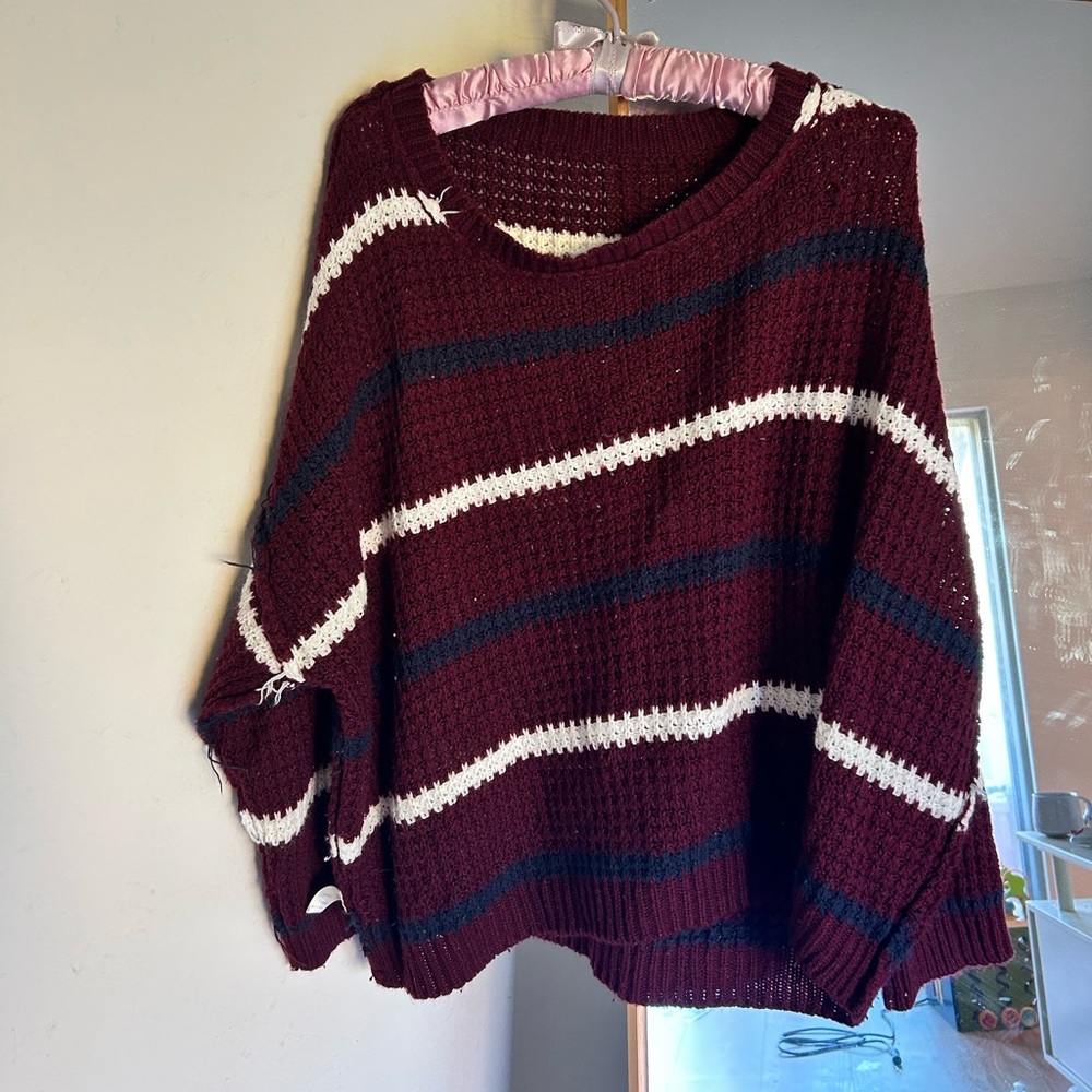 Red blue white sweater size S/M